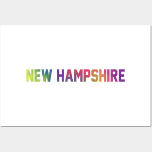 New Hampshire Tie dye Jersey Letters Posters and Art